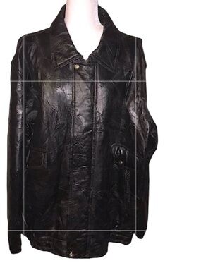 Vintage Genuine Black Leather Jacket